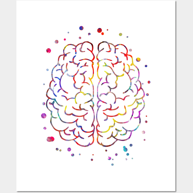 Brain anatomy Wall Art by RosaliArt